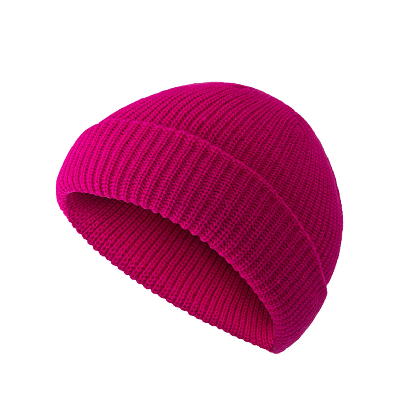 thumbnail image 2 of Gorro de punto unisex para invierno con pompón sintético - Gorro cálido de mezcla de lana, talla única, para hombres y mujeres adultos, 2 of 2